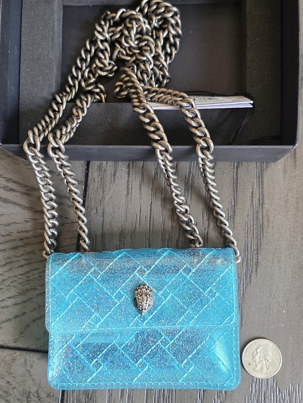 Kurt Geiger Translucent Micro Shoulder Bag - Picture 5 of 6